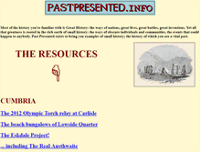 Tablet Screenshot of pastpresented.info